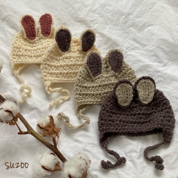 suzoo うさぎニット帽